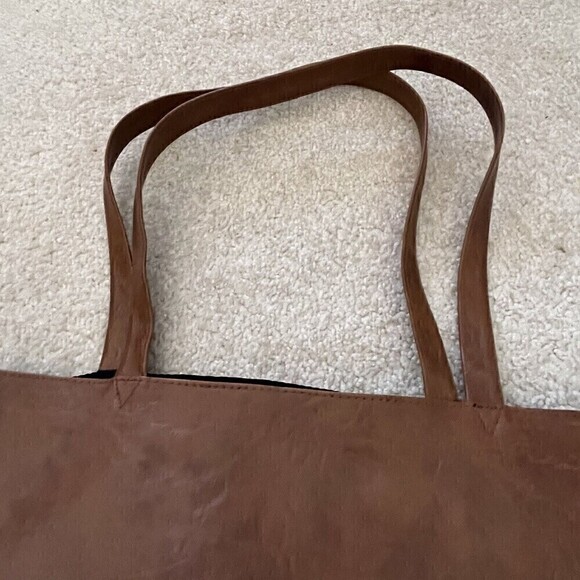 Thomas Kinkade Lighthouse Tapestry Tote Vegan Faux Leather Light Peace Packable - Picture 5 of 8